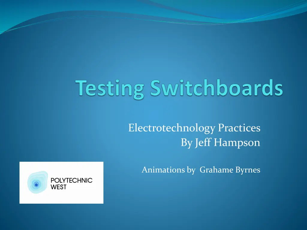 electrotechnology practices by jeff hampson