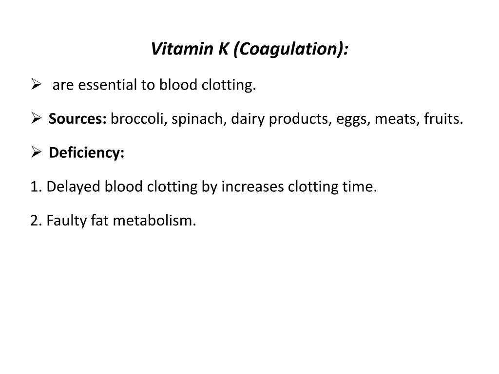 vitamin k coagulation