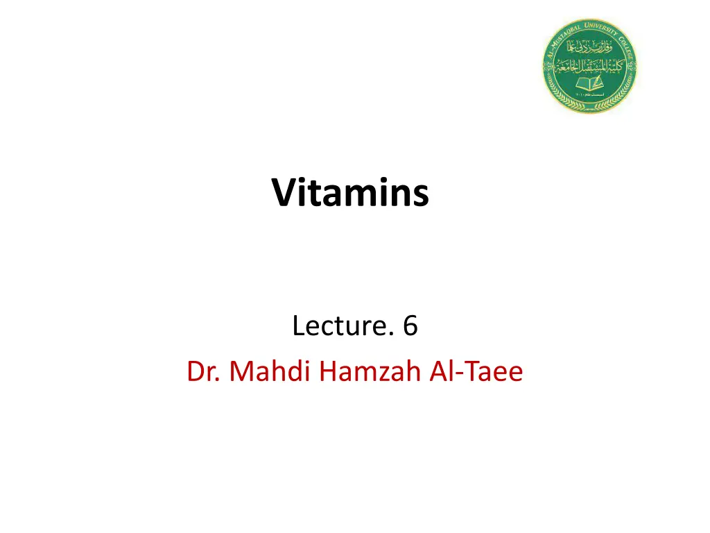 vitamins