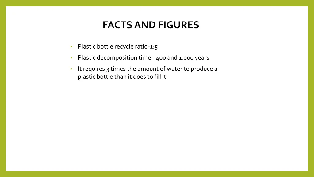 facts and figures