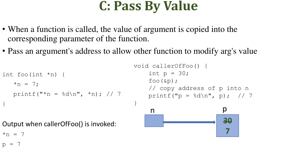c pass by value 1