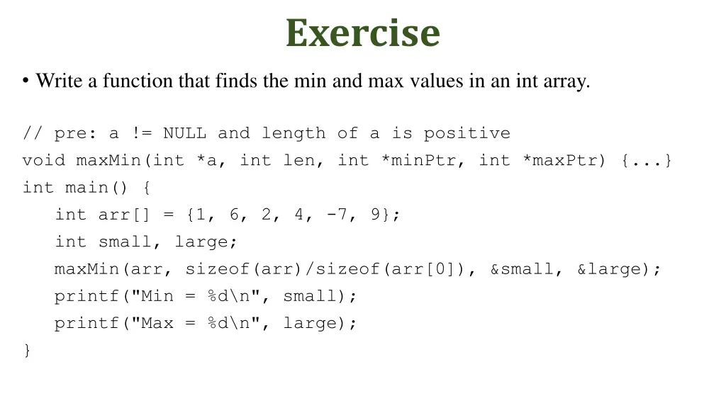 exercise