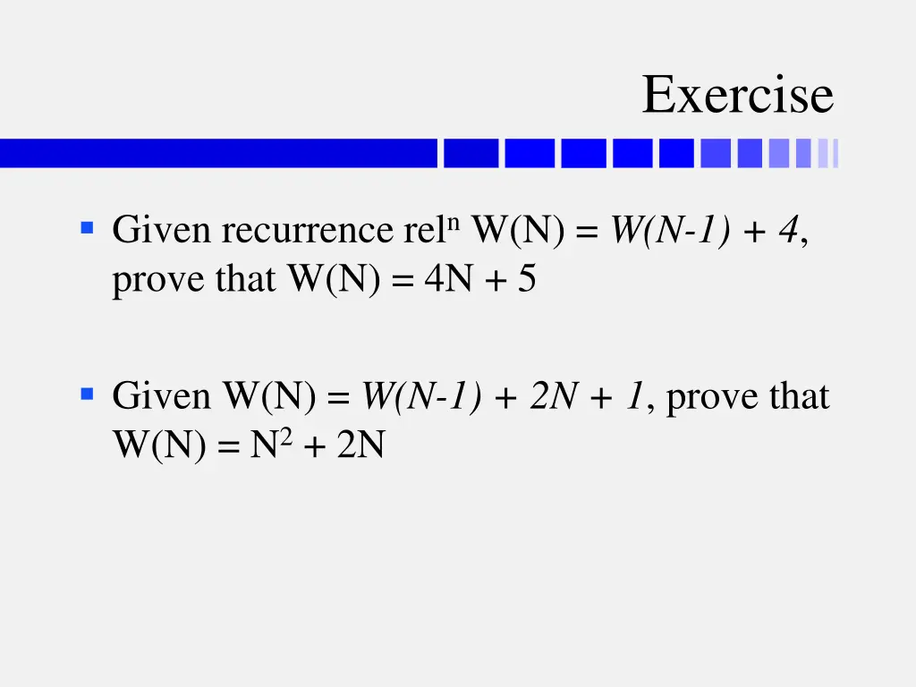 exercise 1