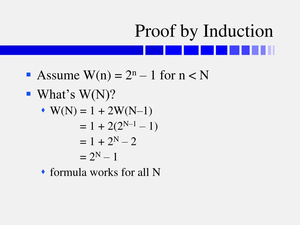 proof by induction