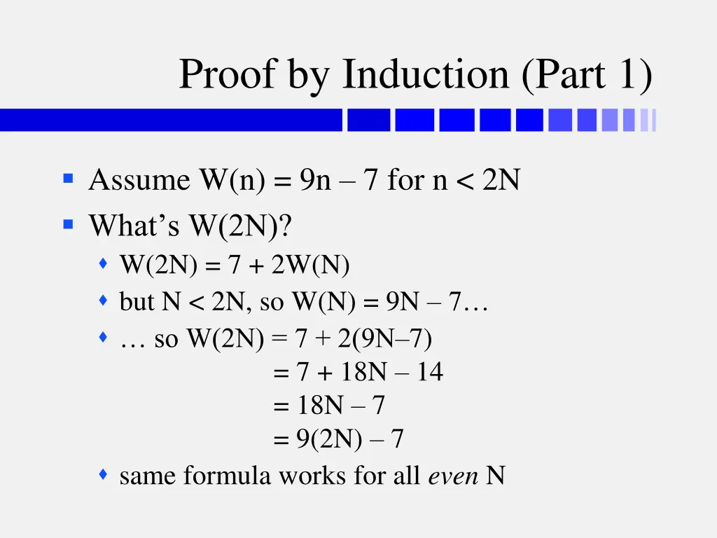 proof by induction part 1