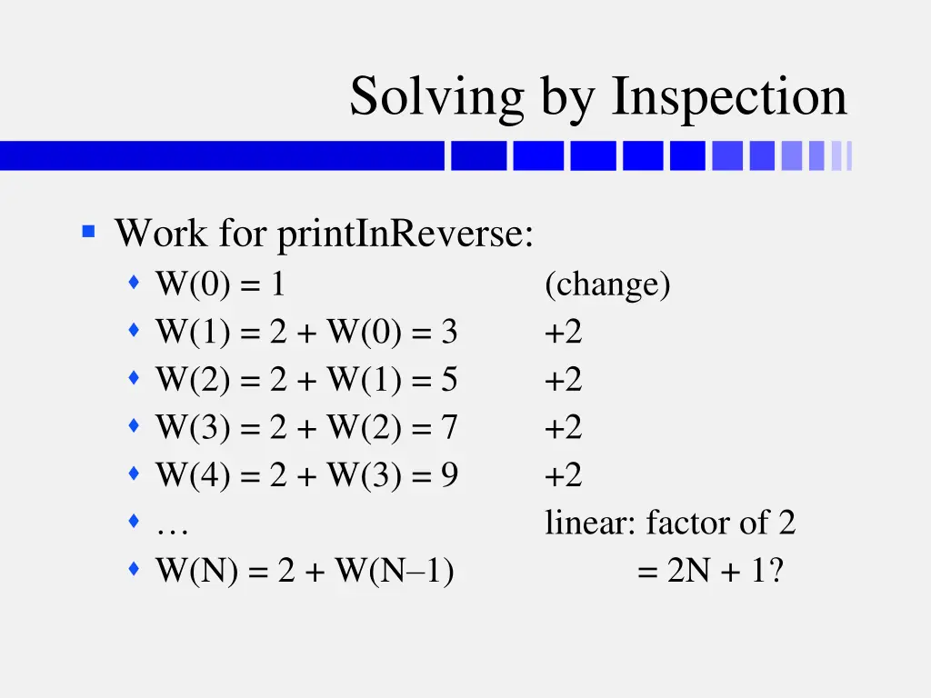 solving by inspection