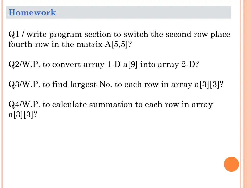 homework