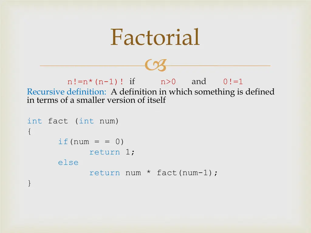 factorial