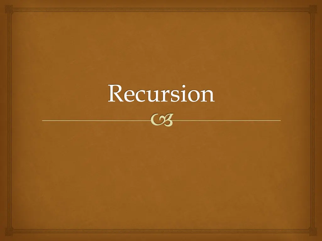 recursion