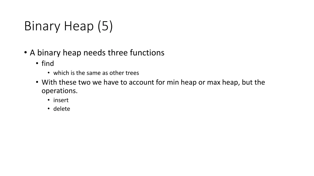 binary heap 5