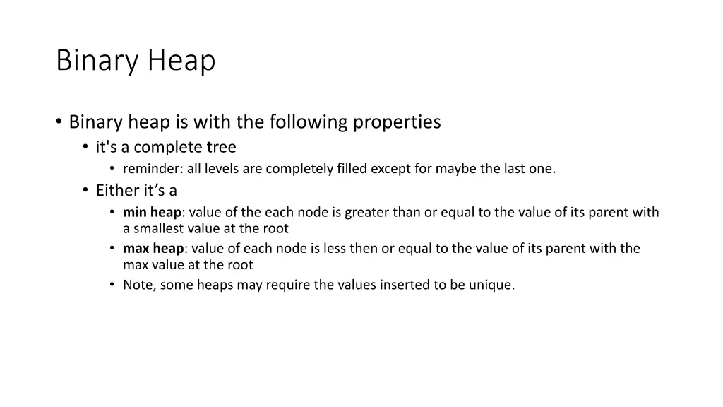 binary heap