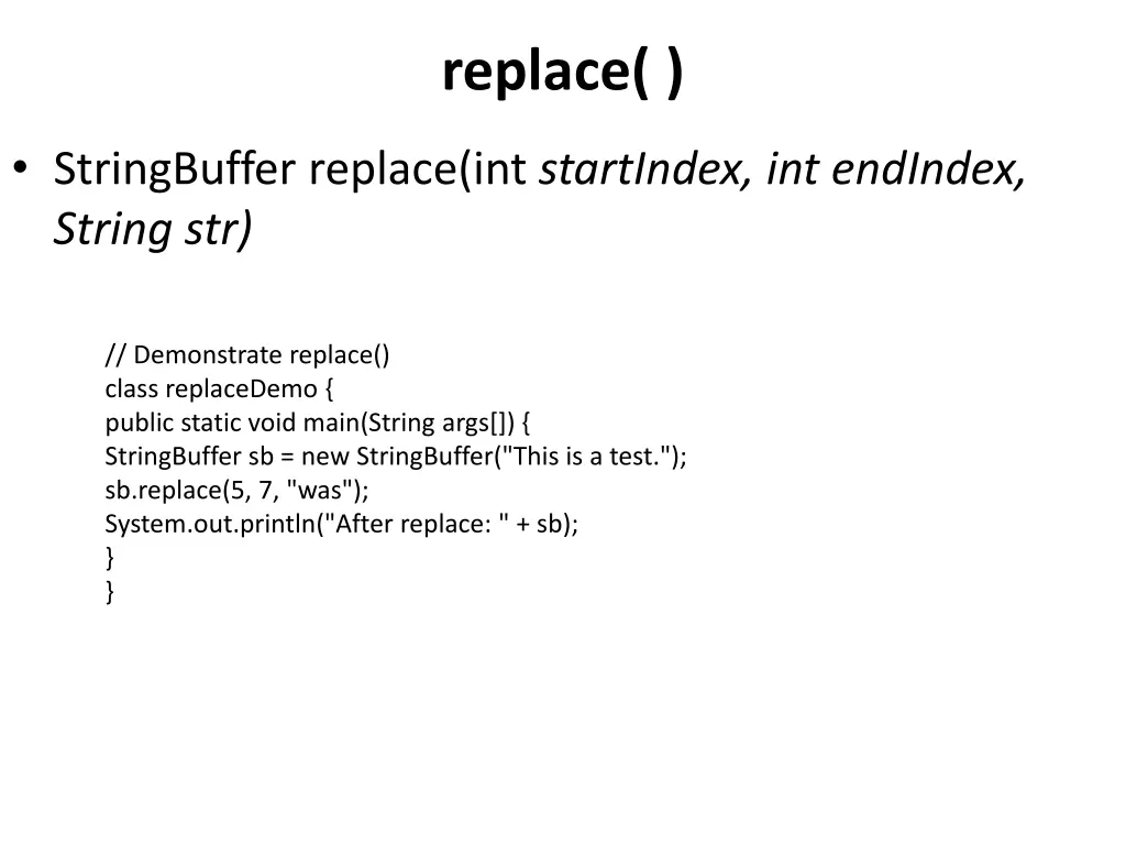 replace