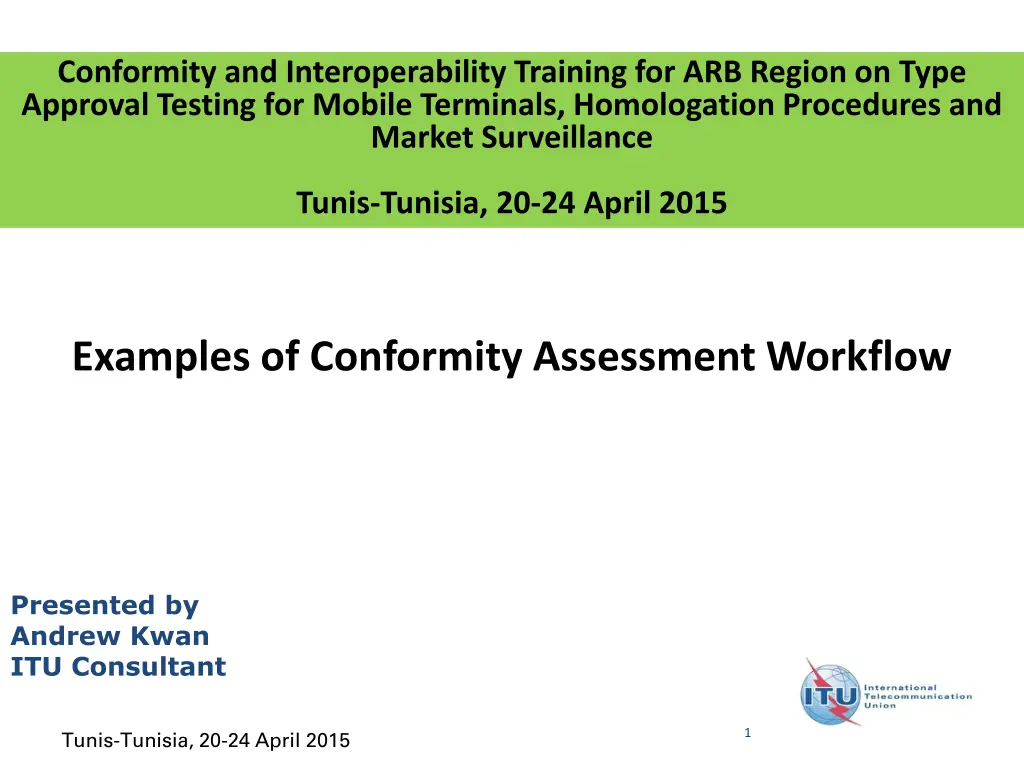 conformity and interoperability training