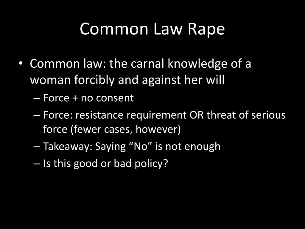 common law rape