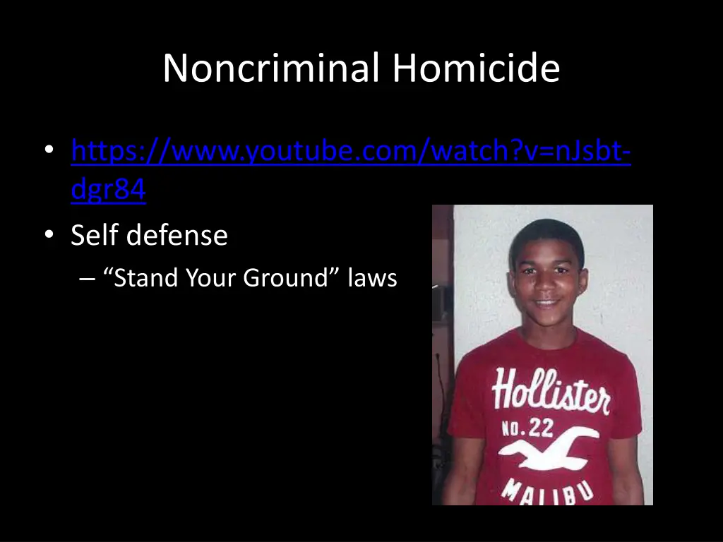 noncriminal homicide