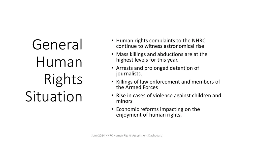 human rights complaints to the nhrc continue