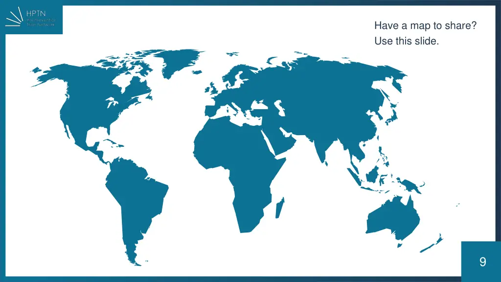 have a map to share use this slide