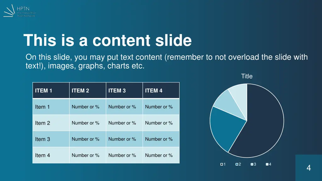 this is a content slide on this slide