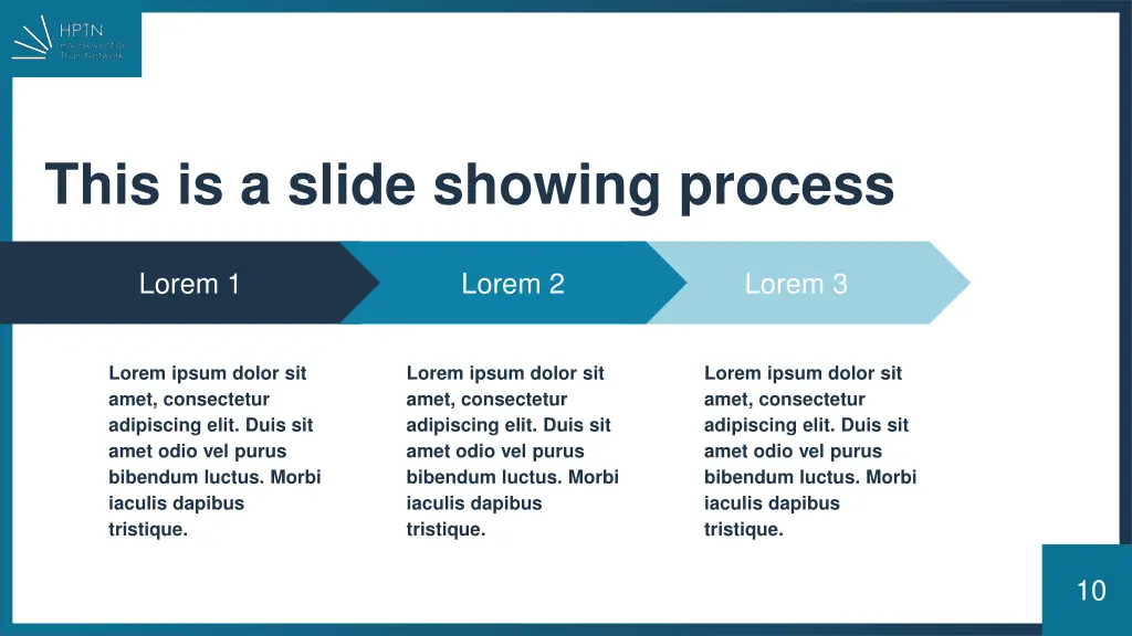 this is a slide showing process