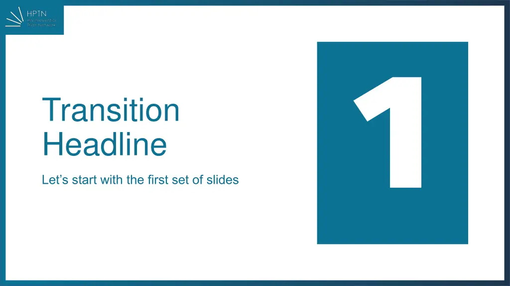 transition headline