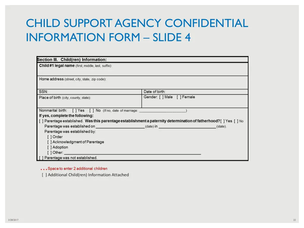 child support agency confidential information 3