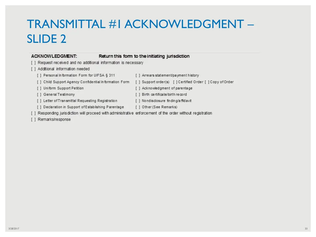 transmittal 1 acknowledgment slide 2