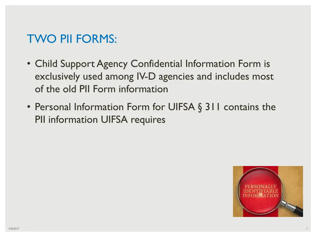 two pii forms