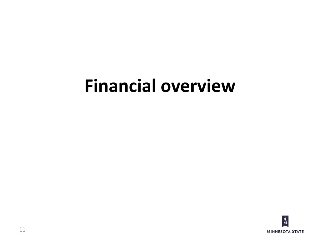 financial overview