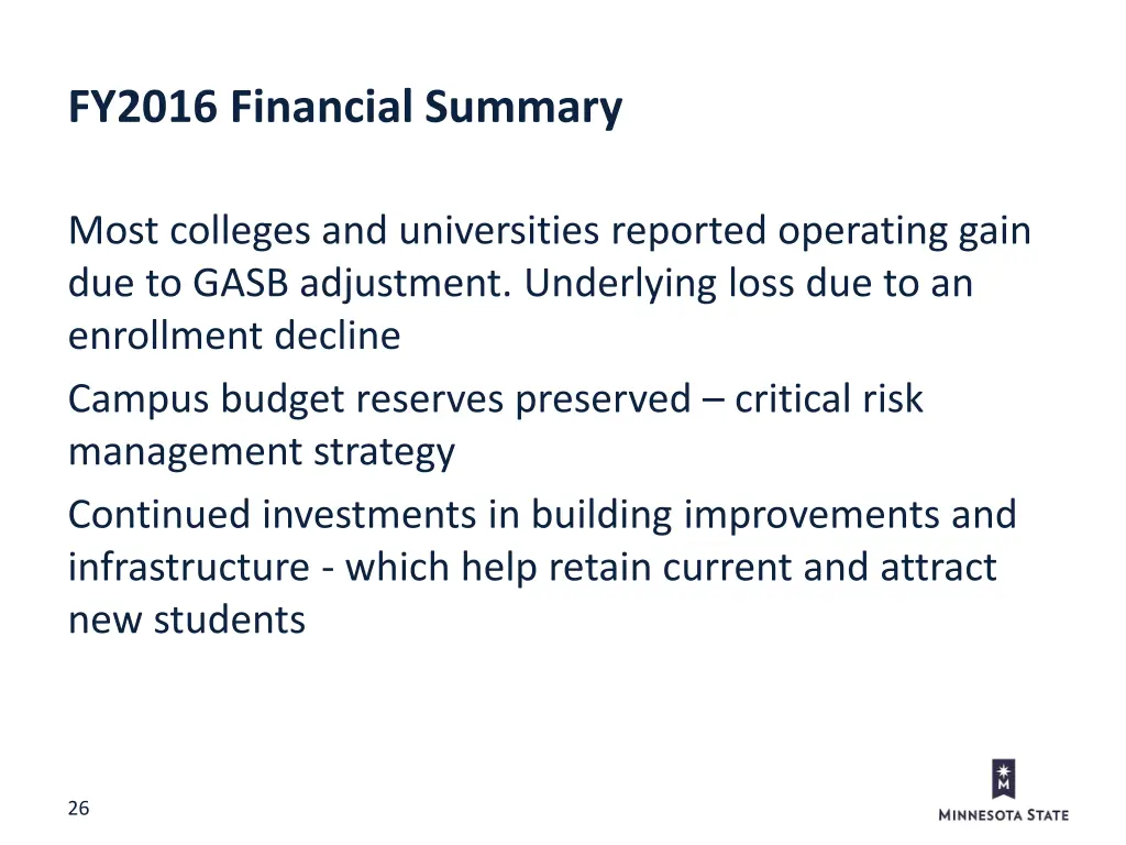 fy2016 financial summary