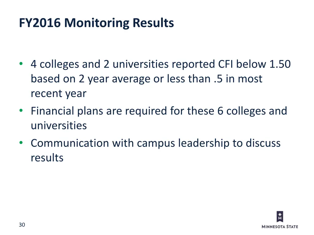 fy2016 monitoring results