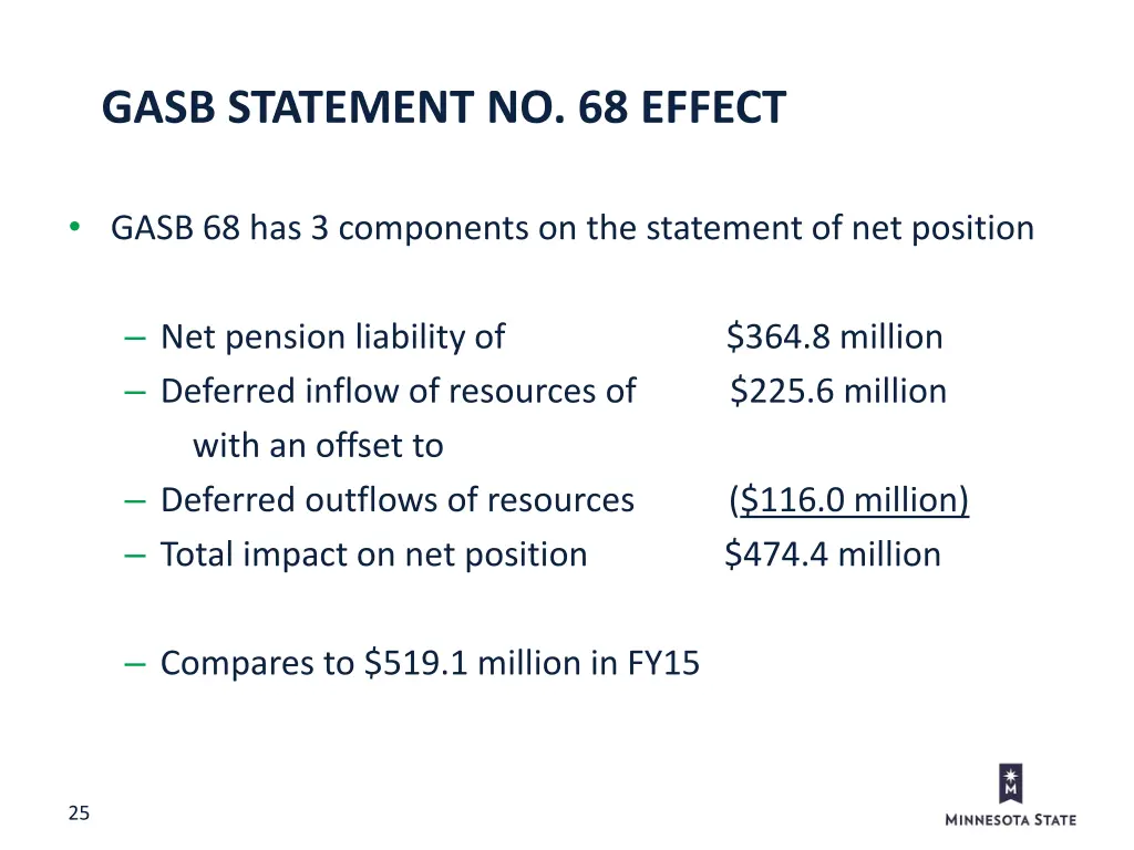 gasb statement no 68 effect
