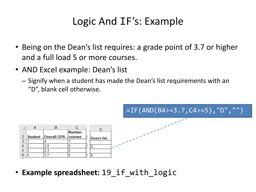 logic and if s example