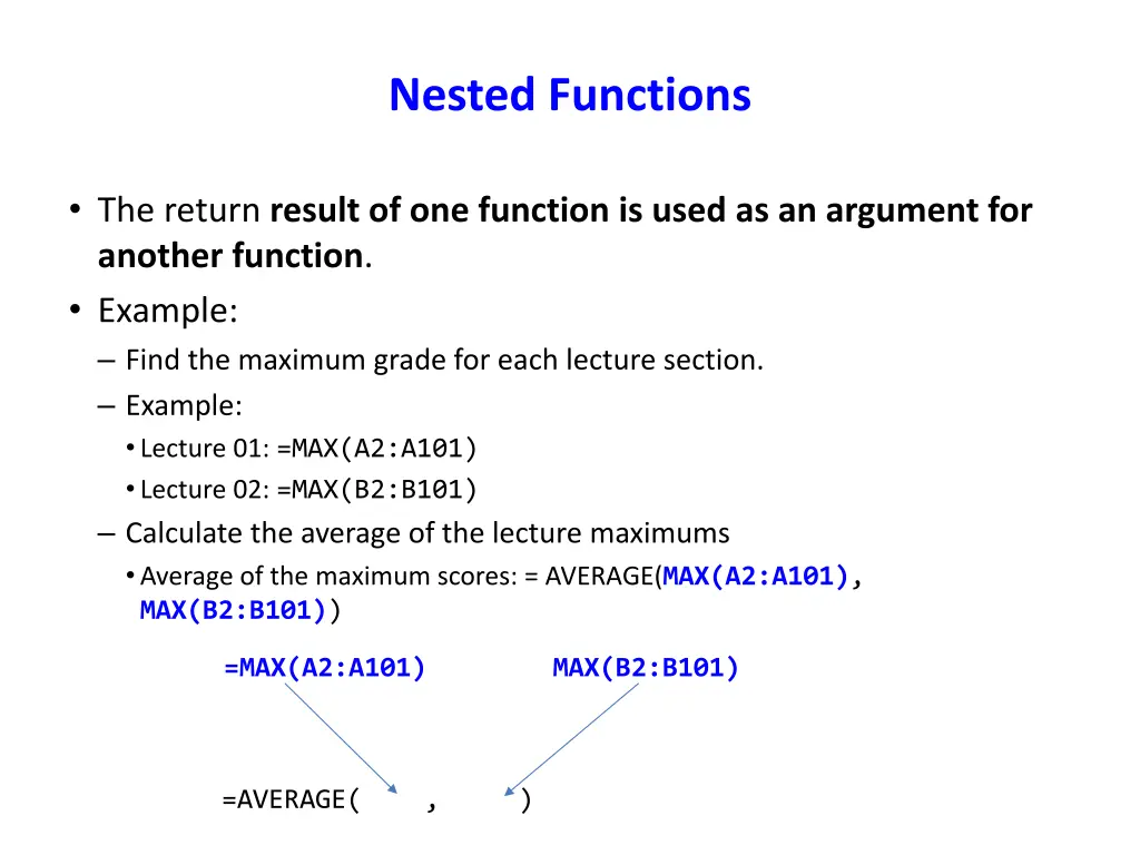 nested functions