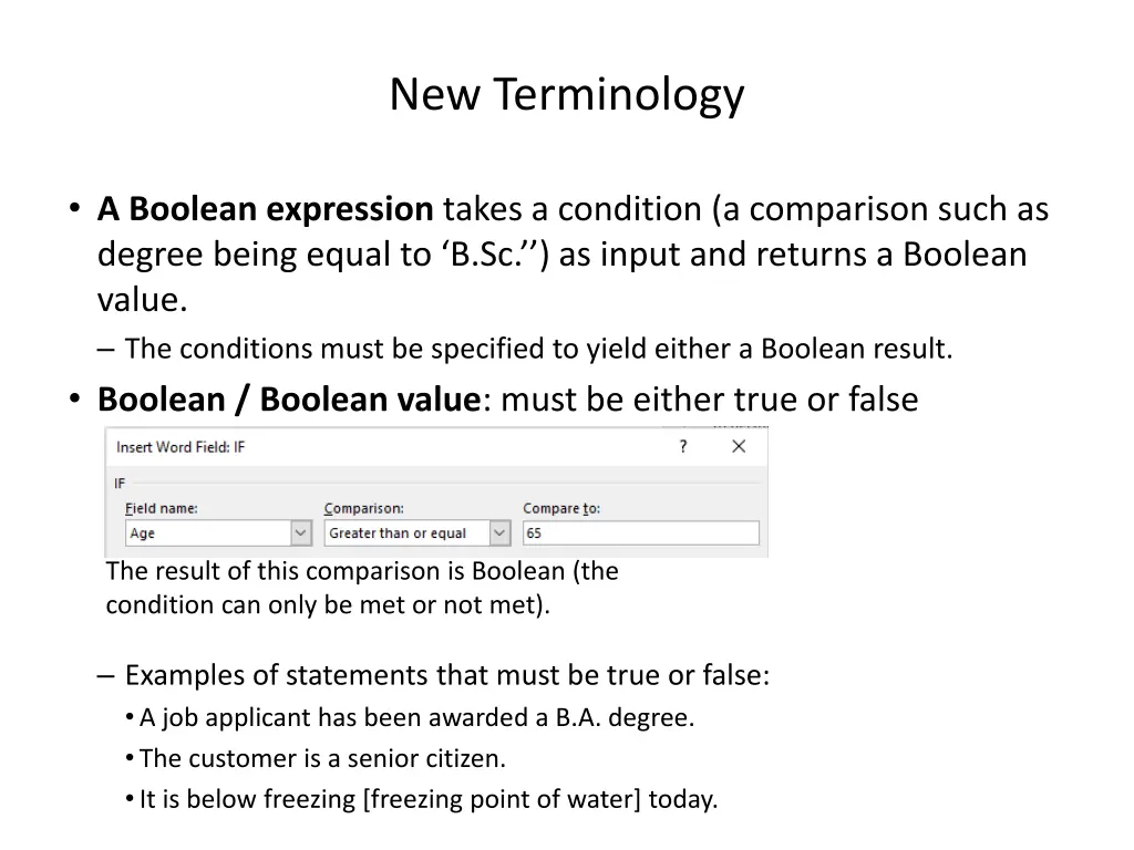 new terminology