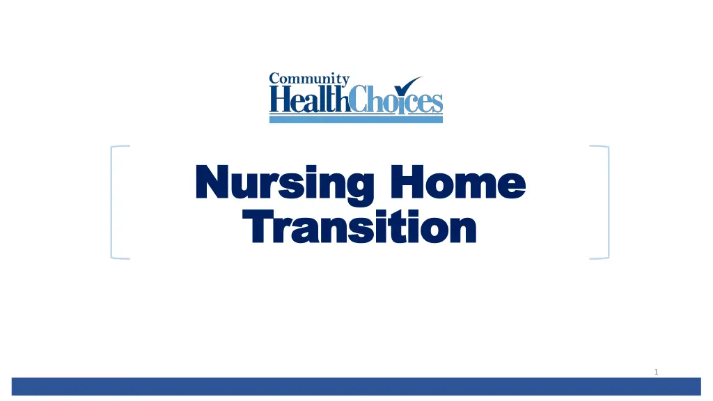 nursing home nursing home transition transition