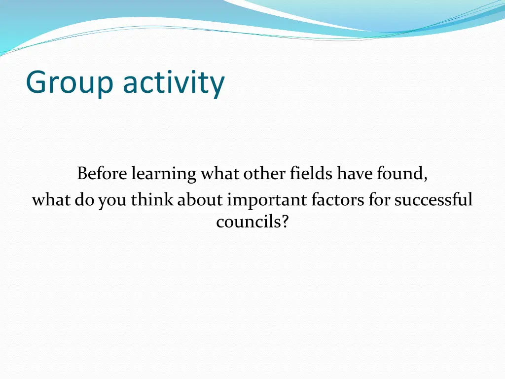 group activity