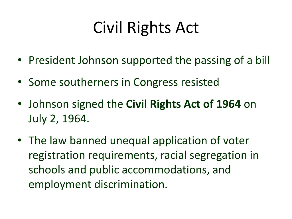 civil rights act