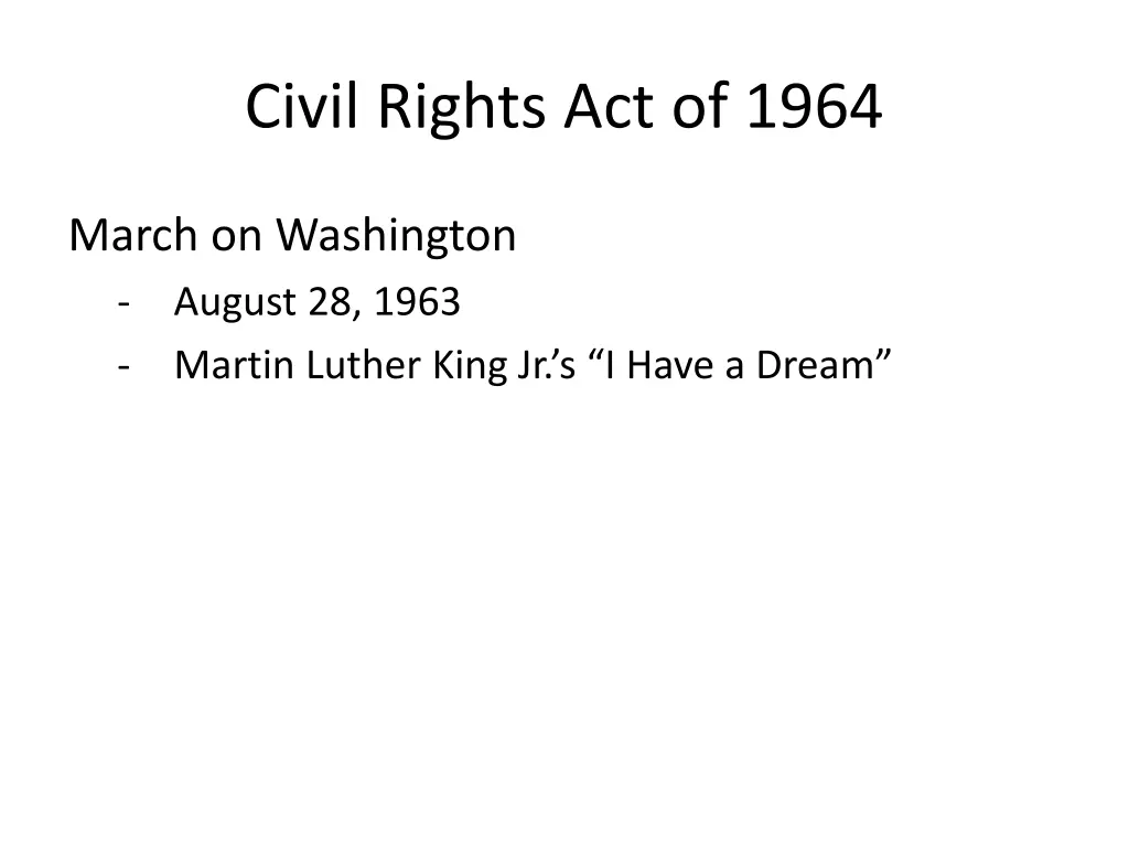 civil rights act of 1964