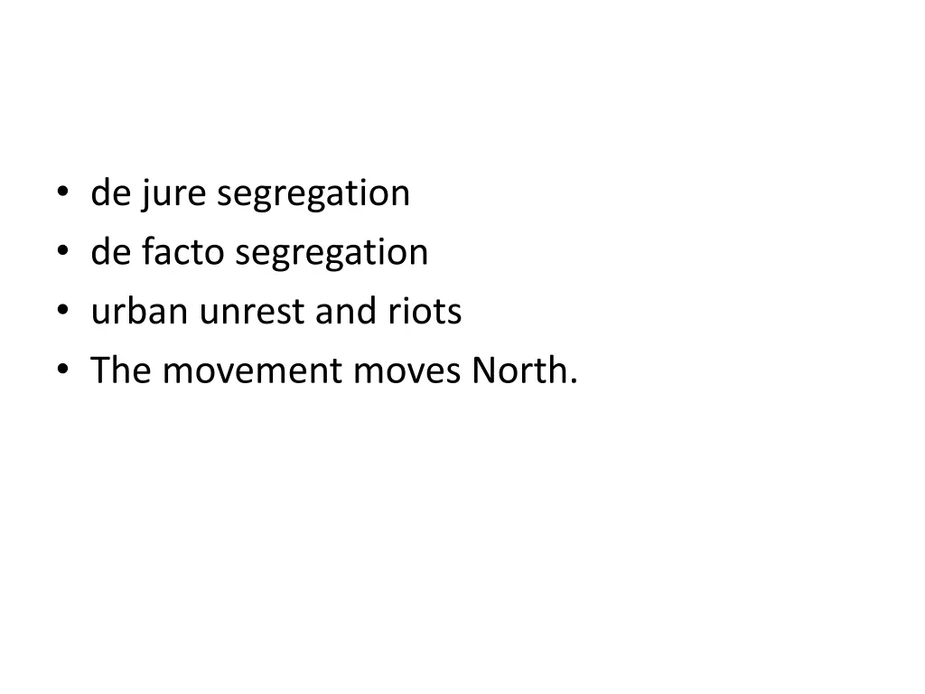 de jure segregation de facto segregation urban