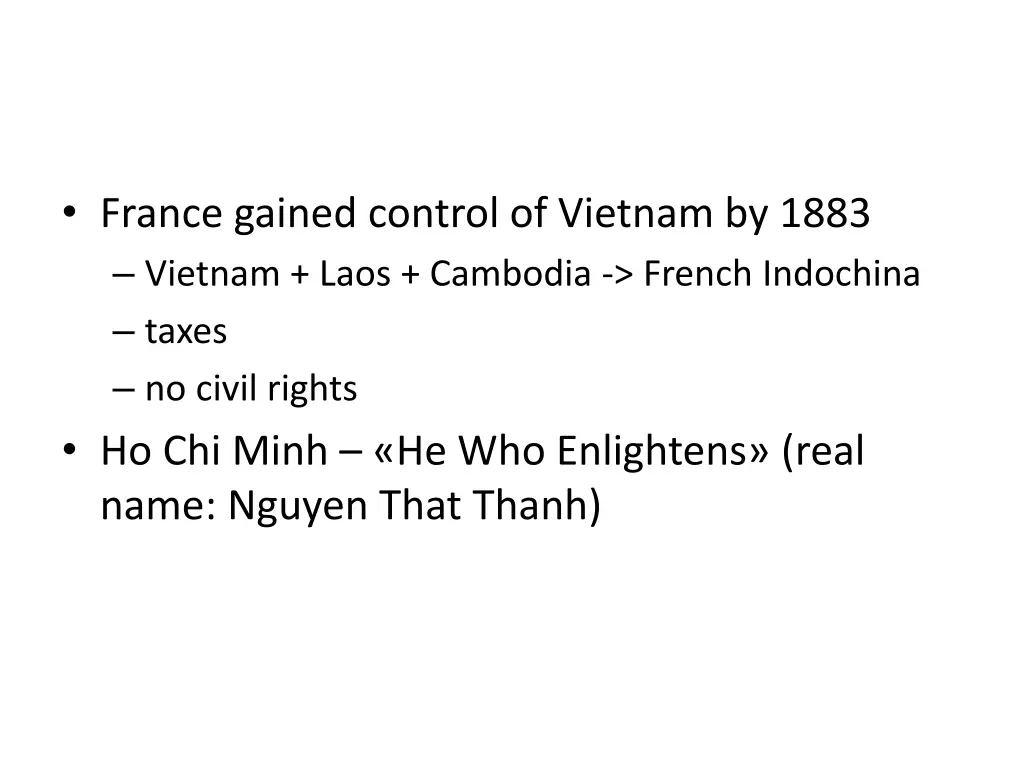 france gained control of vietnam by 1883 vietnam
