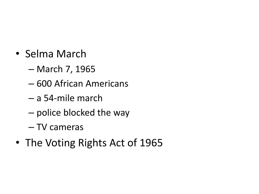 selma march march 7 1965 600 african americans