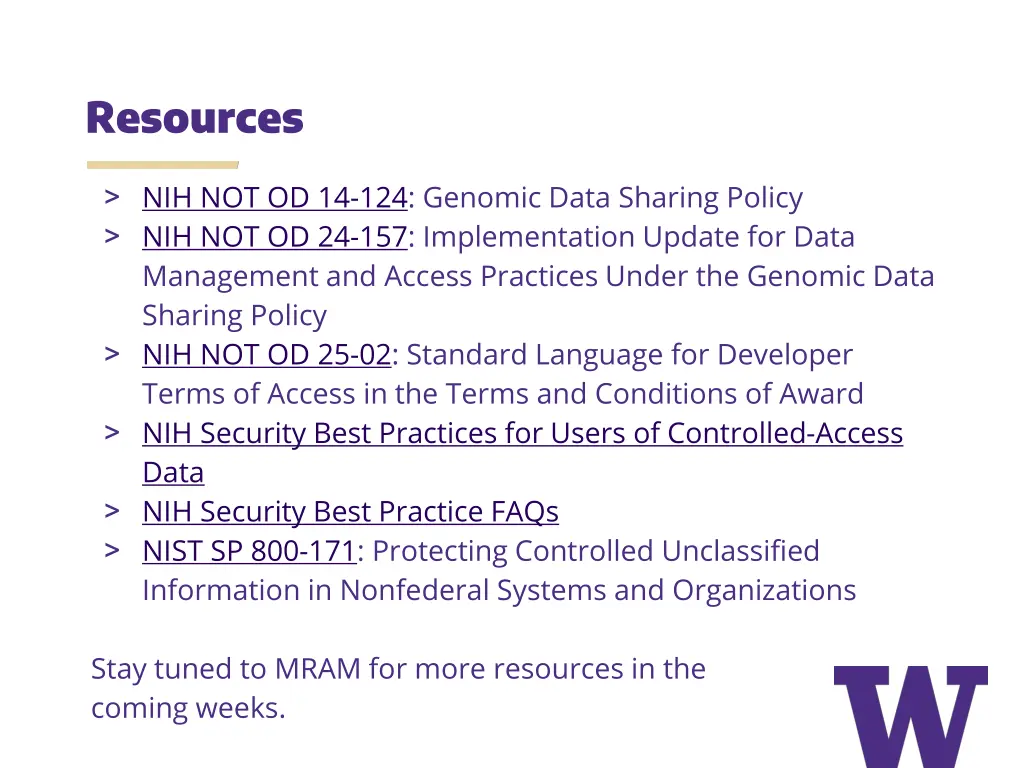 resources