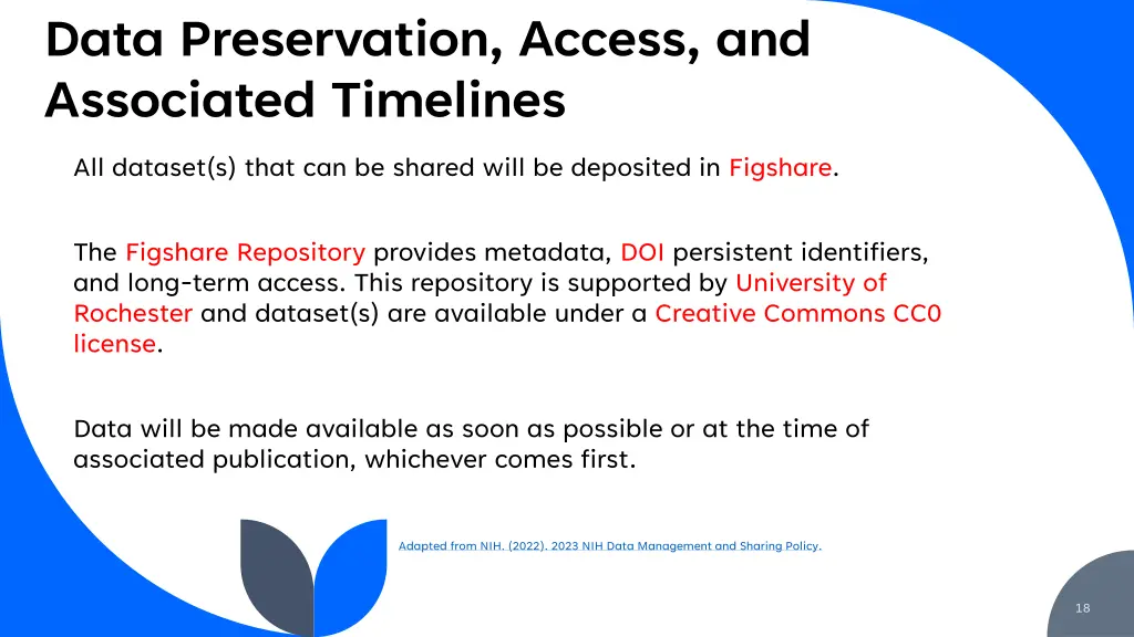 data preservation access and associated timelines 1