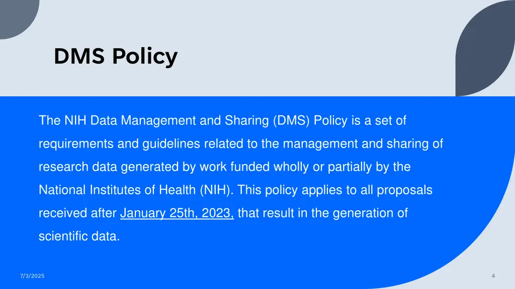 dms policy