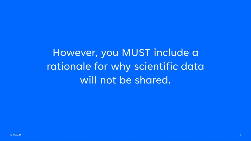 however you must include a rationale