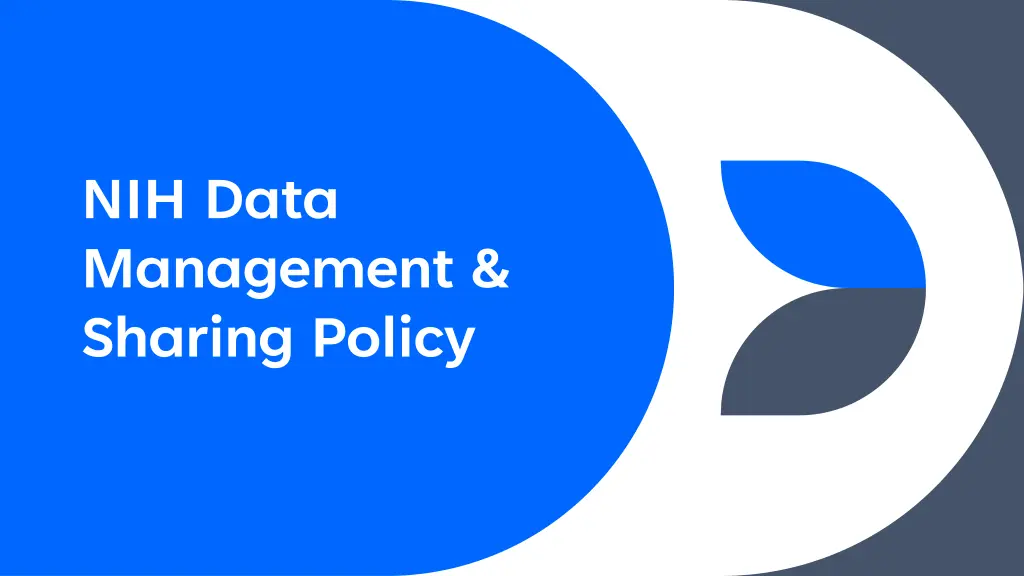 nih data management sharing policy
