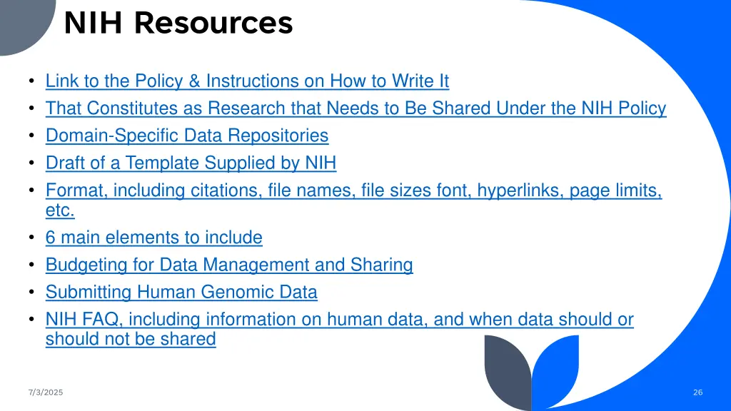 nih resources