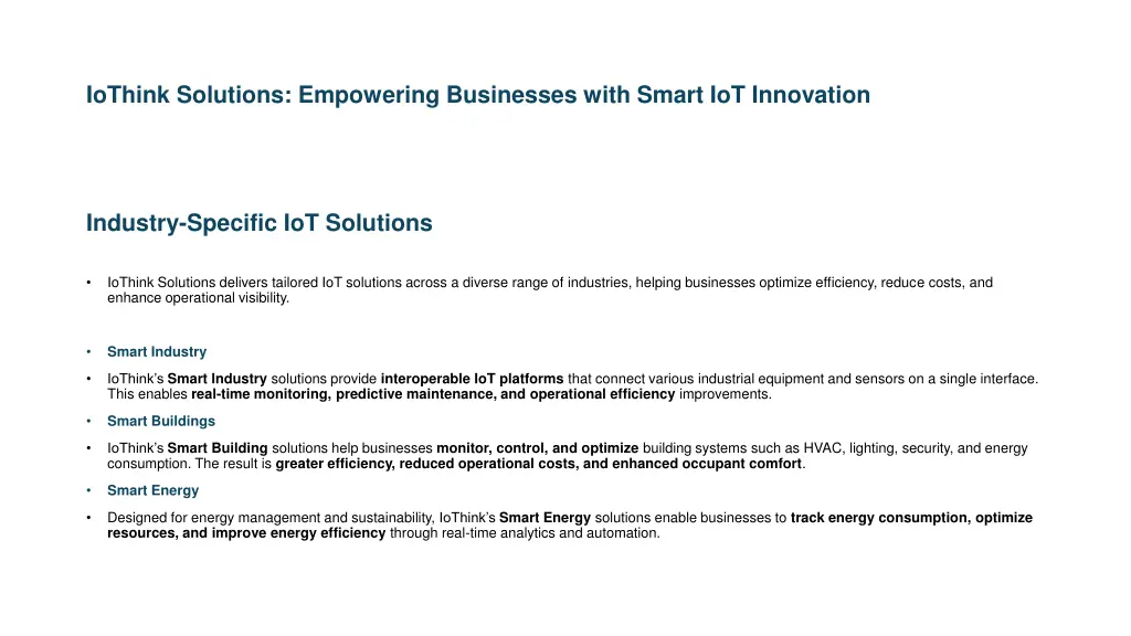 iothink solutions empowering businesses with