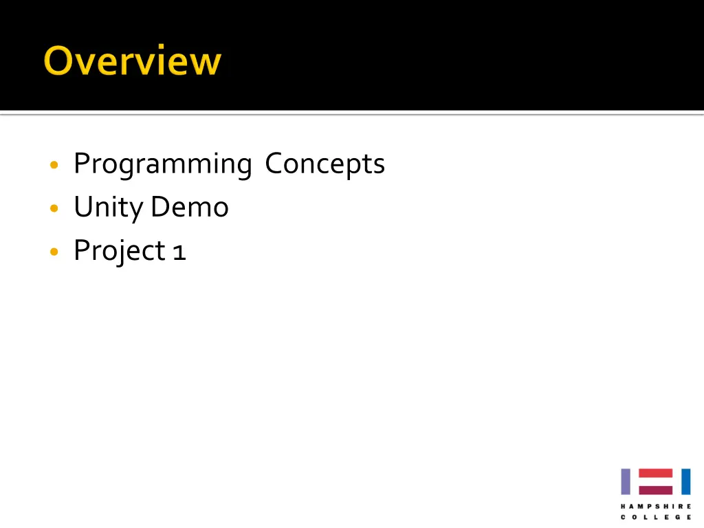 programming concepts unity demo project 1