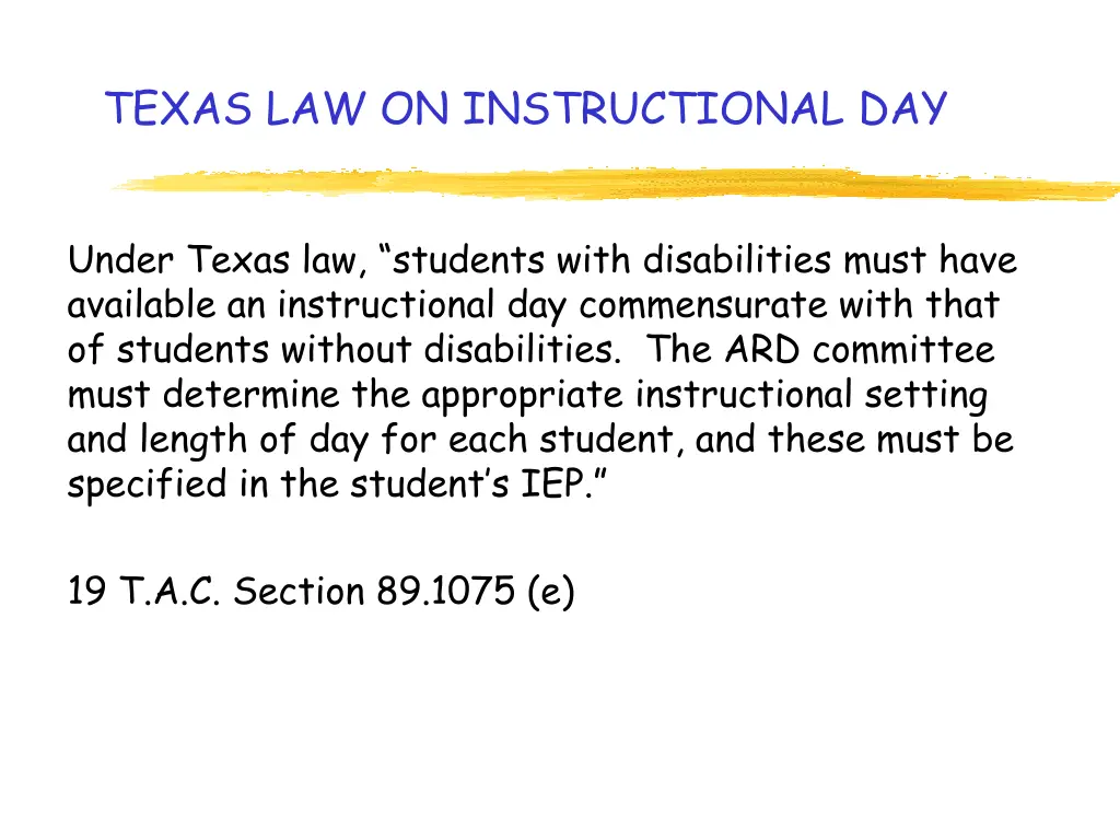 texas law on instructional day